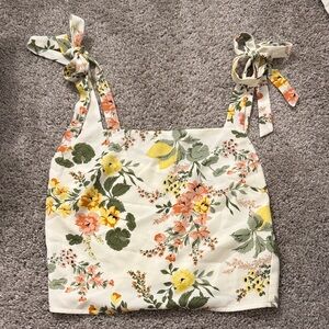 Sugarlips Floral Tank Top - Yellow, Green, Pink